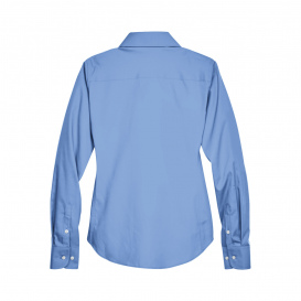 Devon & Jones D630W Ladies Crown Woven Collection Solid Oxford - Light Blue