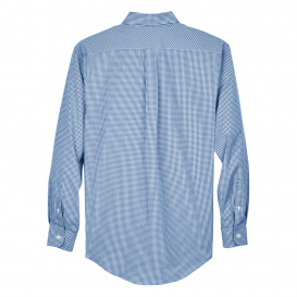 Devon & Jones D640 Men\'s Crown Woven Collection Gingham Check - French Blue