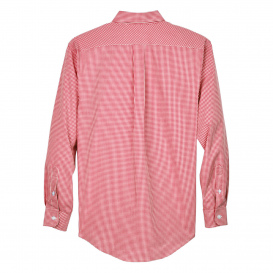 Devon & Jones D640 Men's Crown Woven Collection Gingham Check - Red