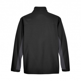 Devon & Jones D997 Men\'s Soft Shell Colorblock Jacket - Black/Dark Charcoal