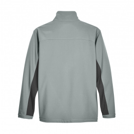 Devon & Jones D997 Men\'s Soft Shell Colorblock Jacket - Charcoal/Dark Charcoal