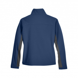 Devon & Jones D997W Ladies Soft Shell Colorblock Jacket - Navy/Dark Charcoal