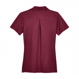 Devon & Jones DG20W CrownLux Performance Ladies Plaited Polo - Burgundy