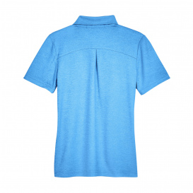 Devon & Jones DG22W CrownLux Performance Ladies Address Melange Polo - Ocean Blue Heather