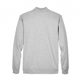 Devon & Jones DG479 Men\'s DRYTEC20 Performance Quarter-Zip - Grey Heather/Grey Heather/French Blue