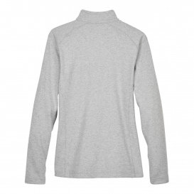 Devon & Jones DG479W Ladies DRYTEC20 Performance 1/4-Zip - Grey Heather/Grey Heather/French Blue