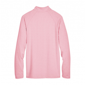 Devon & Jones DG480 CrownLux Performance Clubhouse Micro-Stripe Quarter-Zip - Red