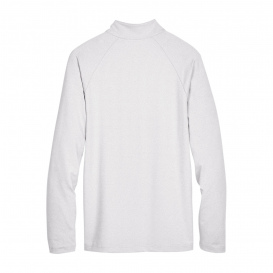 Devon & Jones DG480 CrownLux Performance Clubhouse Micro-Stripe Quarter-Zip - Silver