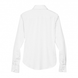 Devon & Jones DG530W Ladies Crown Woven Collection Solid Stretch Twill - White