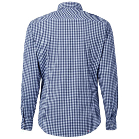 Devon & Jones DG536 CrownLux Performance Gingham Shirt - Navy/White