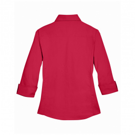 Devon & Jones DP625W Ladies Perfect Fit 3/4-Sleeve Stretch Poplin Blouse - Red