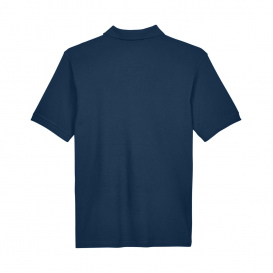 Harriton M200 Mens 6 oz. Ringspun Cotton Pique Short-Sleeve Polo - Navy