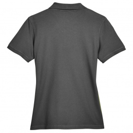 Harriton M200W Ladies 6 oz. Ringspun Cotton Pique Short-Sleeve Polo - Charcoal