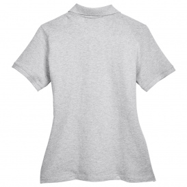 Harriton M200W Ladies 6 oz. Ringspun Cotton Pique Short-Sleeve Polo - Grey Heather