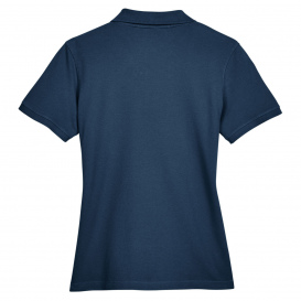 Harriton M200W Ladies 6 oz. Ringspun Cotton Pique Short-Sleeve Polo - Navy