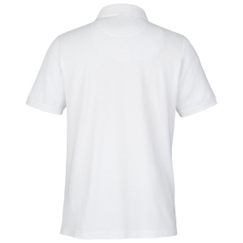 Harriton M205P Valiant Cotton Snag Protect Pocket Polo - White