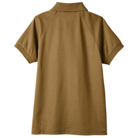 Harriton M208W Ladies Charge Snag and Soil Protect Polo - Coyote Brown