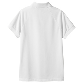 Harriton M208W Ladies Charge Snag and Soil Protect Polo - White