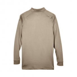 Harriton M211L Mens Advantage Snag Protection Plus Long-Sleeve Tactical Polo - Dark Khaki