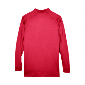 Harriton M211L Mens Advantage Snag Protection Plus Long-Sleeve Tactical Polo - Red