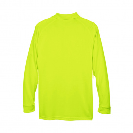 Harriton M211L Mens Advantage Snag Protection Plus Long-Sleeve Tactical Polo - Safety Yellow