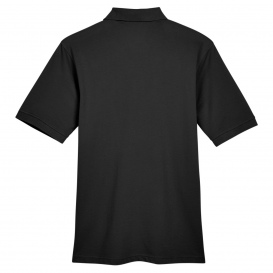 Harriton M265 Men\'s 5.6oz. Easy Blend Polo - Black