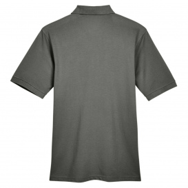Harriton M265 Men\'s 5.6oz. Easy Blend Polo - Charcoal