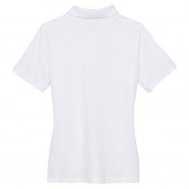 Harriton M265W Ladies 5.6 oz. Easy Blend Polo - White