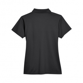 Harriton M315W Ladies 4 oz. Polytech Polo - Black