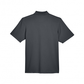 Harriton M345 Men\'s Advantage Snag Protection Plus IL Snap Placket Polo - Dark Charcoal