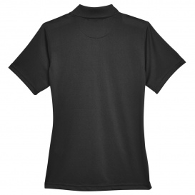 Harriton M345W Ladies Advantage Snag Protection Plus IL Snap Placket Polo - Black