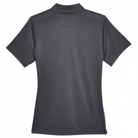 Harriton M345W Ladies Advantage Snag Protection Plus IL Snap Placket Polo - Dark Charcoal