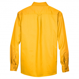Harriton M500 Easy Blend Long-Sleeve Twill Shirt with Stain Release - Sunray Yellow