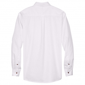 Harriton M500 Easy Blend Long-Sleeve Twill Shirt with Stain Release - White