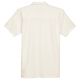 Harriton M560 Men\'s Barbados Textured Camp Shirt - Creme