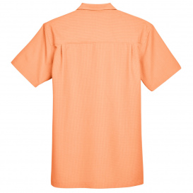 Harriton M560 Men\'s Barbados Textured Camp Shirt - Nectarine