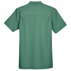 Harriton M560 Men\'s Barbados Textured Camp Shirt - Palm Green