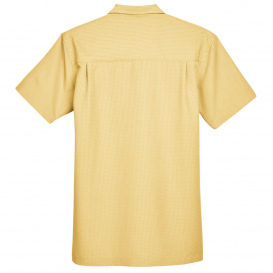 Harriton M560 Men\'s Barbados Textured Camp Shirt - Pineapple