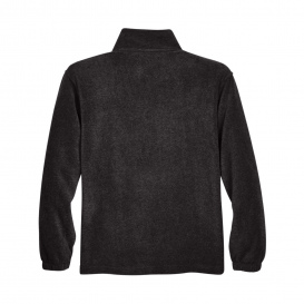 Harriton M980 Adult 8 oz. 1/4-Zip Fleece Pullover - Black