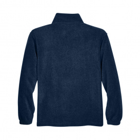 Harriton M980 Adult 8 oz. 1/4-Zip Fleece Pullover - Navy