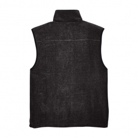 Harriton M985 Adult 8 oz. Fleece Vest - Black