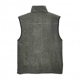 Harriton M985 Adult 8 oz. Fleece Vest - Charcoal