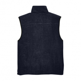 Harriton M985 Adult 8 oz. Fleece Vest - Navy