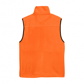 Harriton M985 Adult 8 oz. Fleece Vest - Safety Orange