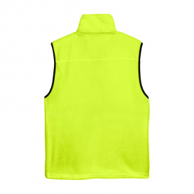 Harriton M985 Adult 8 oz. Fleece Vest - Safety Yellow
