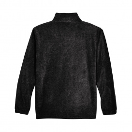 Harriton M990 Men\'s 8 oz. Full Zip Fleece - Black