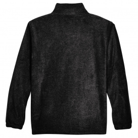 Harriton M990T Men\'s Tall 8 oz. Full Zip Fleece - Black