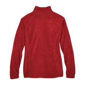 Harriton M990W Ladies 8 oz. Full Zip Fleece - Red