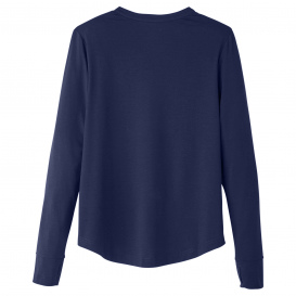 North End NE400W Ladies Jaq Snap-Up Stretch Performance Pullover - Classic Navy