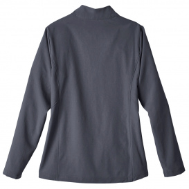 North End NE401W Ladies Quest Stretch Quarter-Zip - Carbon/Black